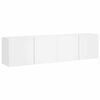 vidaXL TV-Wandschr&auml;nke 2 Stk. Wei&szlig; 80x30x41 cm