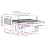 vidaXL Tagesbett Ausziehbar mit Schubladen Dunkelgr&uuml;n 100x200 cm Samt