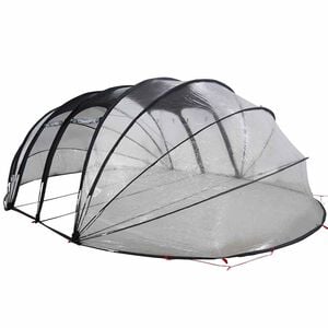 vidaXL Poolzelt Kuppel Transparent 538 x 440 x 204 cm PVC