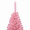 vidaXL K&uuml;nstlicher vorbeleuchteter Weihnachtsbaum Rosa 120 cm PVC