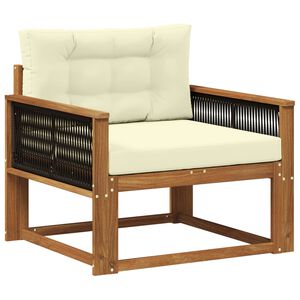 vidaXL Outdoor Mittelsofa Massivholz Akazie Natur