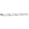 vidaXL T&uuml;rvordach Schwarz 400x100 cm Polycarbonat