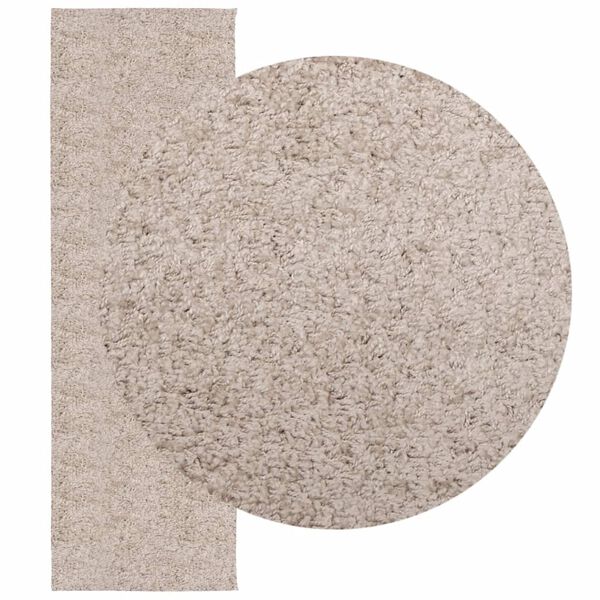 vidaXL Shaggy-Teppich PAMPLONA Hochflor Modern Beige 80x250 cm