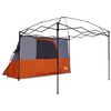 vidaXL Camping-Zelt-Set mit Dach 2 pcs Orange Taffeta und Stoff