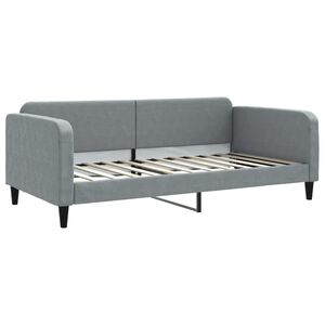 vidaXL Tagesbett Hellgrau 100x200 cm Stoff