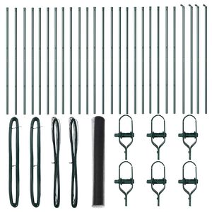 vidaXL Ground Fix Geschwei&szlig;ter Drahtzaun 50 x 1,4 m (B x H)