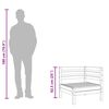 vidaXL Garten-Ecksofa Kiefernholz Impr&auml;gniert