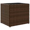 vidaXL Pflanzk&uuml;bel 2 Stk. Braun 36x30x32 cm Poly Rattan
