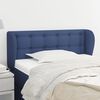 vidaXL Kopfteil mit Ohren Blau 83x23x78/88 cm Stoff