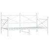 vidaXL Tagesbett ohne Matratze Wei&szlig; 100x200 cm Stahl
