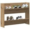vidaXL Wand-Schuhregal Artisan-Eiche 80x18x60 cm Holzwerkstoff