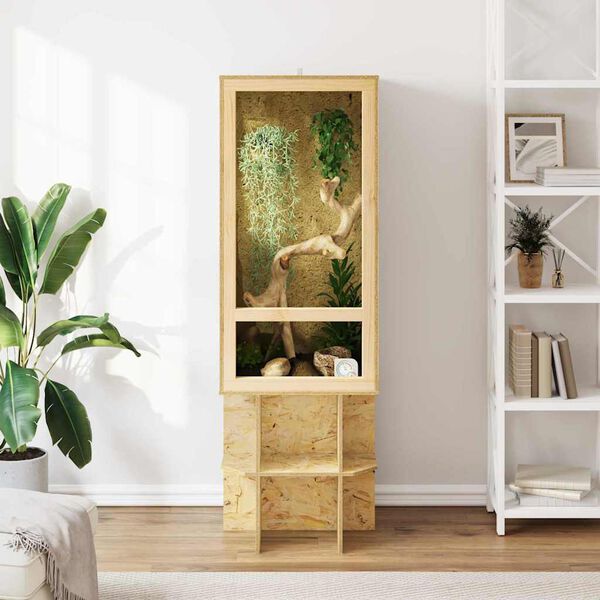 vidaXL Terrarium Braun 50 x 50 x 100 cm OSB