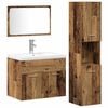 vidaXL Badezimmerm&ouml;bel-Set 4 stk. Braun 60 x 38,5 x 46 cm