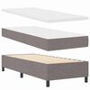 vidaXL Boxspringbett mit Matratze mit Kopfteil Taupe 200 x 80 cm Stoff