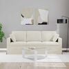 vidaXL Sofa Creme Gesamtabmessungen: 198 x 78 x 80 cm (B x T x H) Samt