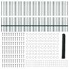 vidaXL Zaun mit Pfosten Gr&uuml;n 1 x 100 m Stahl und PVC
