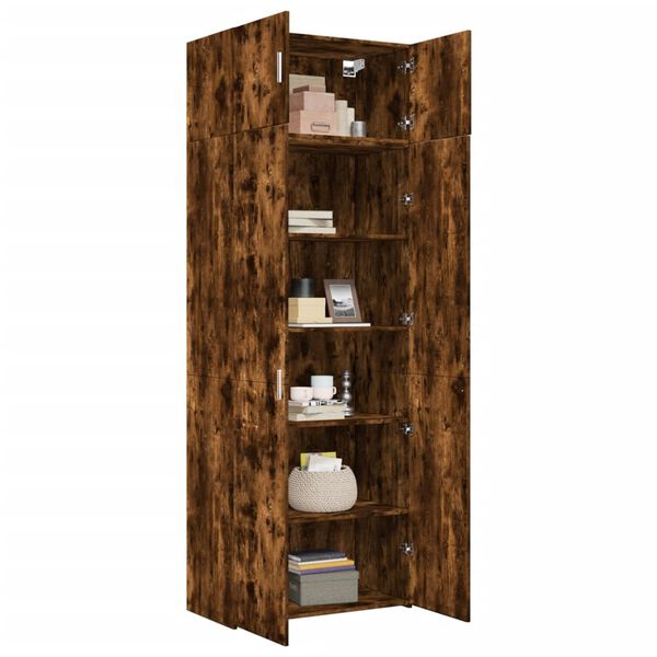 vidaXL Hochschrank R&auml;uchereiche 80x42,5x225 cm Holzwerkstoff