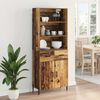 vidaXL Highboard Altholz 69,5 x 32,5 x 180 cm Holzwerkstoff