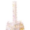 vidaXL K&uuml;nstlicher Weihnachtsbaum Schillernde Spitzen Wei&szlig; 180 cm PVC