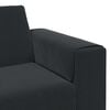 vidaXL Sofa Set Schwarz Samt