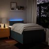 vidaXL Boxspringbett mit Matratze Blau 120x190 cm Stoff