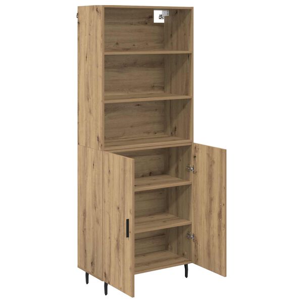 vidaXL Highboard Artisan-Eiche 69,5 x 34 x 180 cm