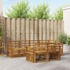 vidaXL Sofagarnituren 7 pcs Natur Massivholz Akazie