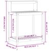 vidaXL Pflanztisch mit Ablagen 82,5x50x109,5 cm Massivholz Douglasie