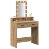 vidaXL Schminktisch mit Speicher Braun 79 x 41 x 140 cm Holzwerkstoff