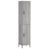 vidaXL Highboard Grau Sonoma 34,5x34x180 cm Holzwerkstoff