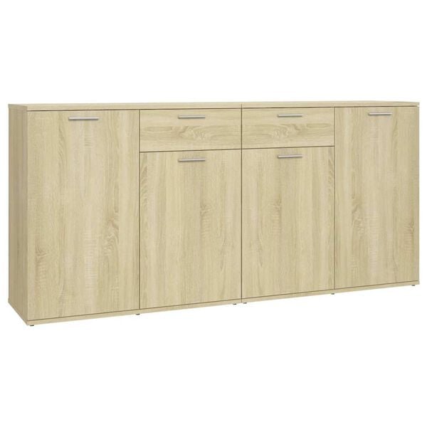 vidaXL Sideboard Sonoma-Eiche 160x36x75 cm Holzwerkstoff