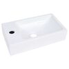 vidaXL Waschbecken 400x220x90 mm SMC Wei&szlig;