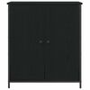 vidaXL Sideboard Schwarz Eichen-Optik 70 x 30 x 80 cm Holzwerkstoff