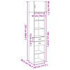 vidaXL Hochschrank Schmal Wei&szlig; 45x42,5x225 cm Holzwerkstoff