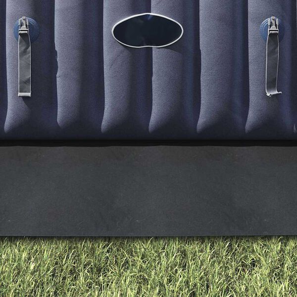 vidaXL Bodenfolie für Pools Schwarz 274 x 274 cm Polyester-Geotextil