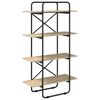 vidaXL B&uuml;cherregal 4 Ebenen 80 x 35 x 140 cm PB Sonoma-Eiche