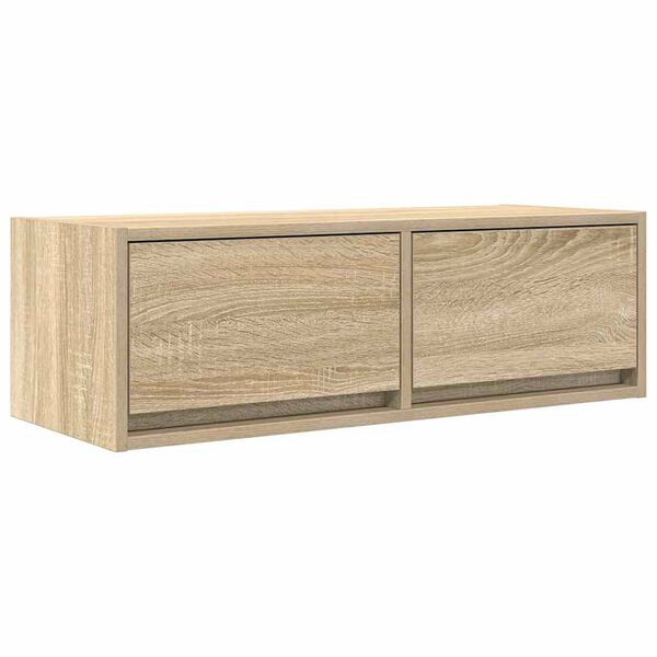 vidaXL TV-Schrank Sonoma-Eiche 80x31x25,5 cm Holzwerkstoff