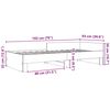 vidaXL Bettgestell ohne Matratze R&auml;uchereiche 90x190 cm Holzwerkstoff