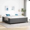 vidaXL Boxspringbett Hellgrau 200 x 200 cm Samt
