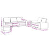 vidaXL 3-tlg. Sofagarnitur Taupe Stoff