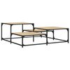 vidaXL Couchtisch Sonoma-Eiche 107x107x40 cm Holzwerkstoff