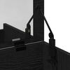 vidaXL Schminktisch Schwarz Eichen-Optik 60 x 40 x 75 cm Holzwerkstoff