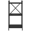vidaXL B&uuml;cherregal Schwarz Eichen-Optik 40 x 30 x 85 cm Holzwerkstoff