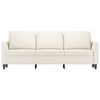 vidaXL 3-Sitzer-Sofa Creme 180 cm Kunstleder