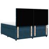vidaXL Boxspringbett mit Matratze Dunkelblau 200x200 cm Samt