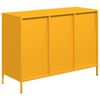 vidaXL Sideboard Senfgelb 101,5x39x73,5 cm Kaltgewalzter Stahl
