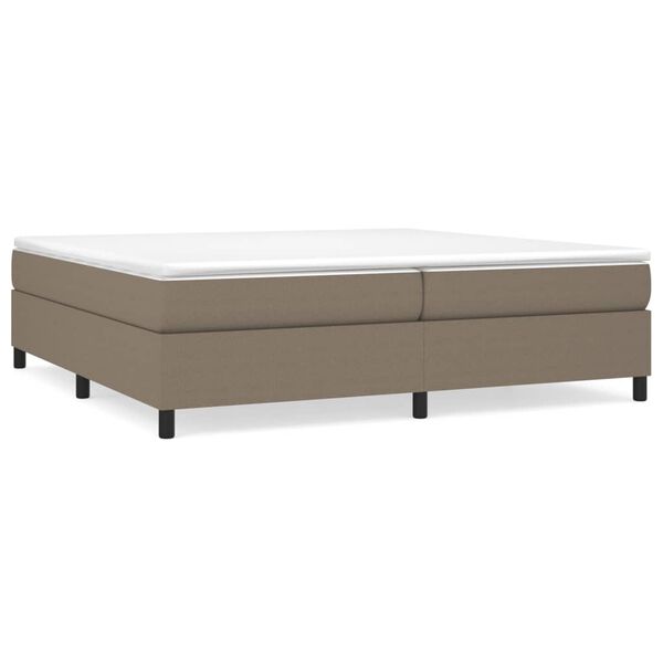 vidaXL Boxspringbettgestell Taupe 200x200 cm Stoff