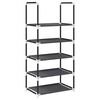 vidaXL Schuhregal 5 Ebenen Schwarz 44x28x94 cm Vliesstoff
