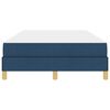 vidaXL Boxspringbett mit Matratze Blau 120 x 200 cm Stoff