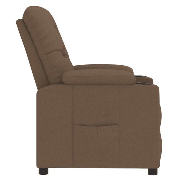 vidaXL Relaxsessel Braun Stoff